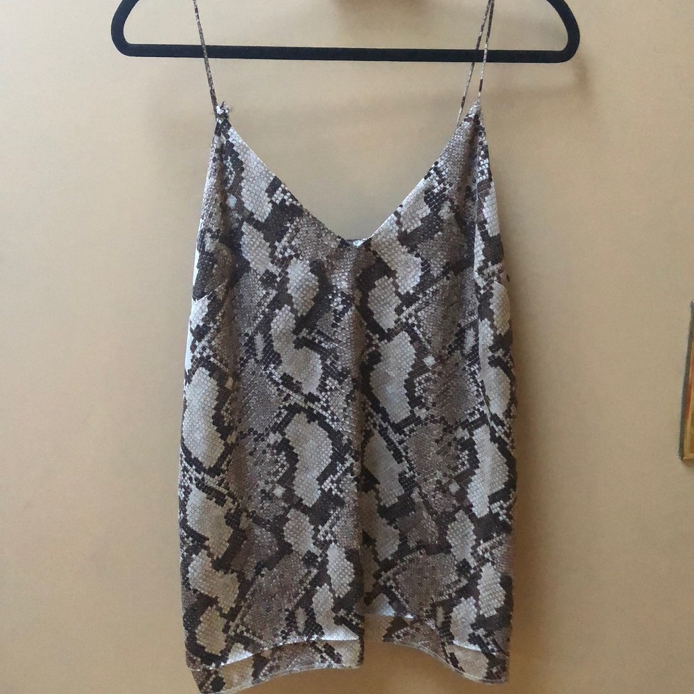 Snake print tank top